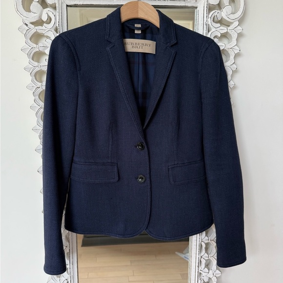 Burberry Blue Blazer Tailored Suit Jacket • 4 - Picture 1 of 11